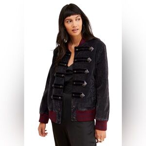 FREE PEOPLE We The Free Atlas Cord Bomber Jacket 💙❤️🩷